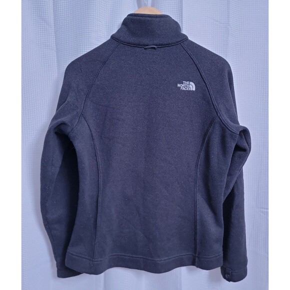 The North Face Black Fleece Zippered Jacket Women's size MEDIUM - Picture 3 of 5